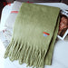 Wholesale new imitation cashmere solid color scarf JDC-SF-GSYJ001 scarf JoyasDeChina Military green 230*35cm Wholesale Jewelry JoyasDeChina Joyas De China