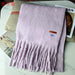 Wholesale new imitation cashmere solid color scarf JDC-SF-GSYJ001 scarf JoyasDeChina Taro purple 230*35cm Wholesale Jewelry JoyasDeChina Joyas De China