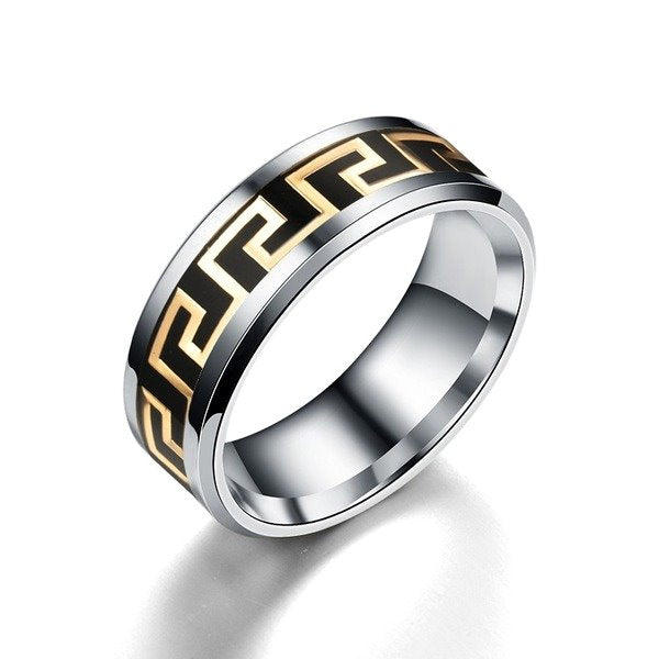 Wholesale New personality stainless steel ring JDC-RS-TS055 Rings 腾穗 black 6# Wholesale Jewelry JoyasDeChina Joyas De China