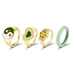Wholesale new pink alloy peach heart ring JDC-RS-F602 Rings 韩之尚 Wholesale Jewelry JoyasDeChina Joyas De China