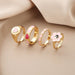 Wholesale new pink alloy peach heart ring JDC-RS-F602 Rings 韩之尚 Wholesale Jewelry JoyasDeChina Joyas De China