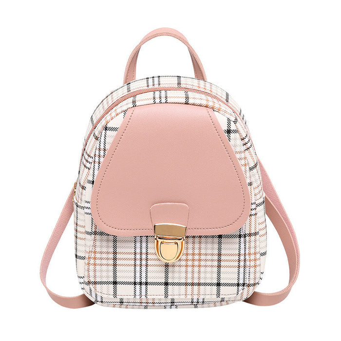 Wholesale New PU Small Backpack JDC-BP-ShiC001 Backpack Bags 事成 pink 19cm Wholesale Jewelry JoyasDeChina Joyas De China
