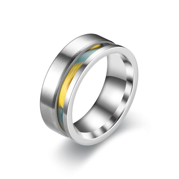 Wholesale New shell stainless steel ring JDC-RS-TS050 Rings 腾穗 Wholesale Jewelry JoyasDeChina Joyas De China