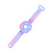 Wholesale New Silicone Bubble Bracelet Toys JDC-FT-SZQL015 fidgets toy 潜乐 pink purple Wholesale Jewelry JoyasDeChina Joyas De China