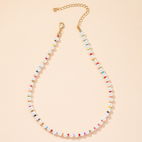Bulk Jewelry Wholesale new simple fashion pearl necklace JDC-NE-AYN021 Wholesale factory from China YIWU China