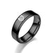 Wholesale New stainless steel Trek ring JDC-RS-TS057 Rings 腾穗 6MMblack 5# Wholesale Jewelry JoyasDeChina Joyas De China