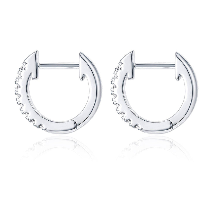 Wholesale new stainless steel Zircon Earrings and Earrings JDC-ES-JJ324 Earrings JoyasDeChina silver Wholesale Jewelry JoyasDeChina Joyas De China
