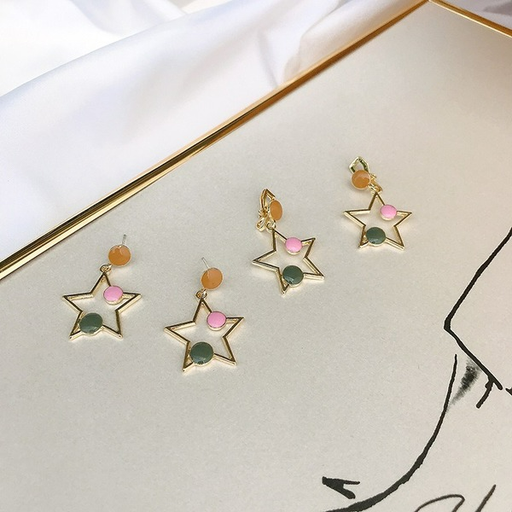 Wholesale new Star Earrings JDC-ES-GSLSY054 Earrings JoyasDeChina Wholesale Jewelry JoyasDeChina Joyas De China