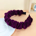 Wholesale new style fabric pleated headband JDC-HD-O320 Headband 潮炫 purple Wholesale Jewelry JoyasDeChina Joyas De China