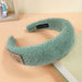 Wholesale new style plush sponge flat headband JDC-HD-O319 Headband 潮炫 green Wholesale Jewelry JoyasDeChina Joyas De China