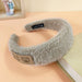 Wholesale new style plush sponge flat headband JDC-HD-O319 Headband 潮炫 khaki Wholesale Jewelry JoyasDeChina Joyas De China