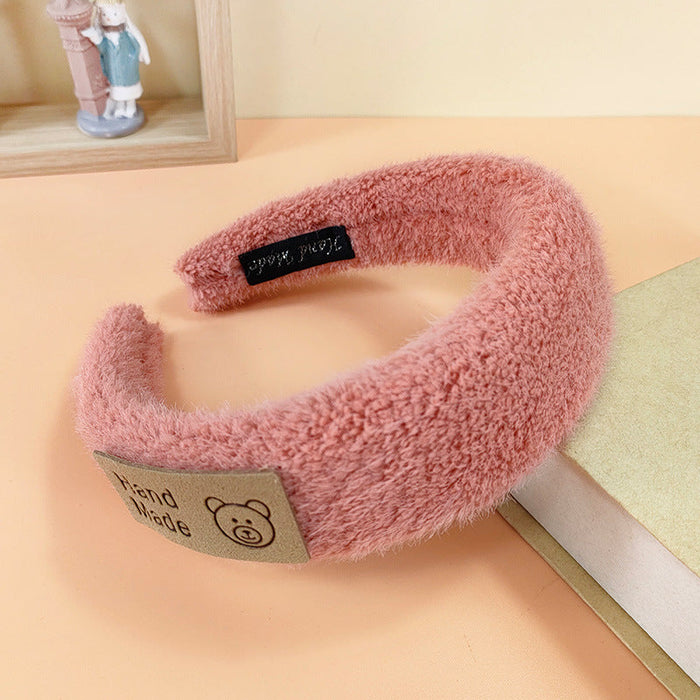 Wholesale new style plush sponge flat headband JDC-HD-O319 Headband 潮炫 red Wholesale Jewelry JoyasDeChina Joyas De China