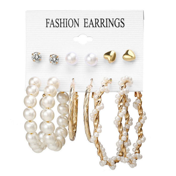 Wholesale New style retro crystal women's earrings JDC-ES-F619 Earrings 韩之尚 5171 alloy Wholesale Jewelry JoyasDeChina Joyas De China
