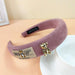 Wholesale new style suede sponge headband JDC-HD-O302 Headband 潮炫 pink Wholesale Jewelry JoyasDeChina Joyas De China