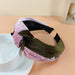 Wholesale new style velvet pearl headband JDC-HD-O315 Headband 潮炫 pink green Wholesale Jewelry JoyasDeChina Joyas De China