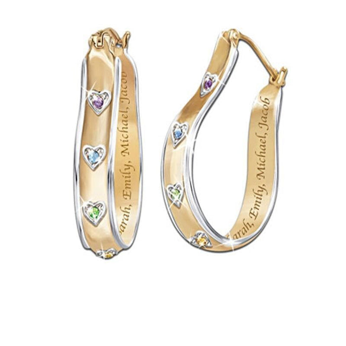 Wholesale new type of metal-plated dichroic Earrings JDC-ES-WN034 Earrings 薇妮 CR007 Wholesale Jewelry JoyasDeChina Joyas De China