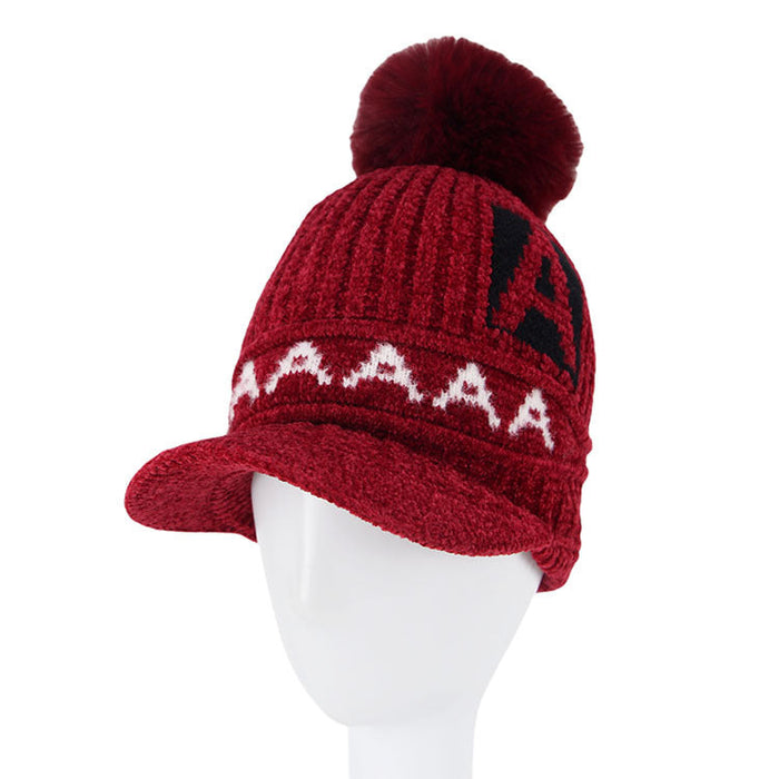 Wholesale new winter women's wool hat JDC-FH-GSXR026 Fashionhat 新锐 wine red One size fits all Wholesale Jewelry JoyasDeChina Joyas De China