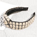 Wholesale new woolen retro checkerboard headband JDC-HD-K074 Headband 蒲钻 balck Wholesale Jewelry JoyasDeChina Joyas De China