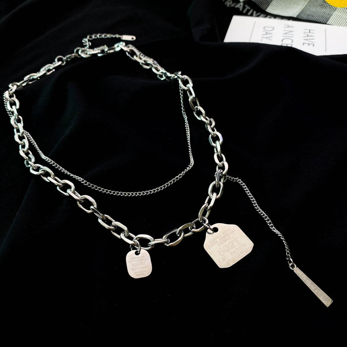 Wholesale non-fading electroplated titanium steel necklace JDC-NE-ChenY027 Necklaces 晨远 Wholesale Jewelry JoyasDeChina Joyas De China