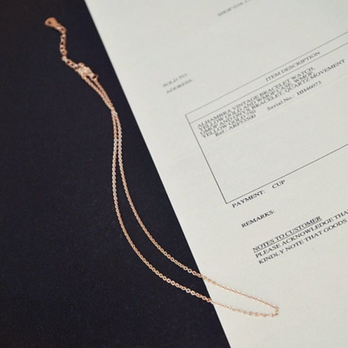 Wholesale non fading versatile single chain light chain titanium steel necklace JDC-NE-TD006 Necklaces 一自一然 roes Wholesale Jewelry JoyasDeChina Joyas De China