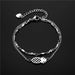 Wholesale non hollowed out pineapple double-layer stainless steel bracelet JDC-BT-Mingm006 Bracelets 敏萌 Wholesale Jewelry JoyasDeChina Joyas De China