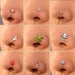 wholesale Non perforated nose clip copper Ushaped Rhinestone nose nail JDC-NS-D006 Piercings 晴雯 Wholesale Jewelry JoyasDeChina Joyas De China