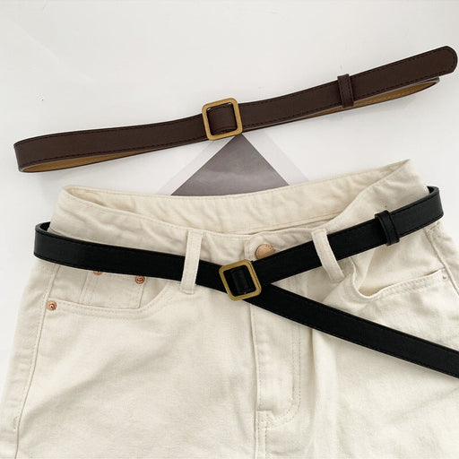 Wholesale Non-porous Alloy Square Buckle Faux Leather Ladies Belt JDC-WB-YunT001 Womenbelt 云图 Wholesale Jewelry JoyasDeChina Joyas De China