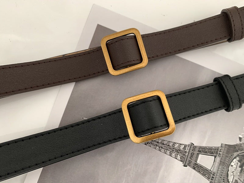 Wholesale Non-porous Alloy Square Buckle Faux Leather Ladies Belt JDC-WB-YunT001 Womenbelt 云图 Wholesale Jewelry JoyasDeChina Joyas De China
