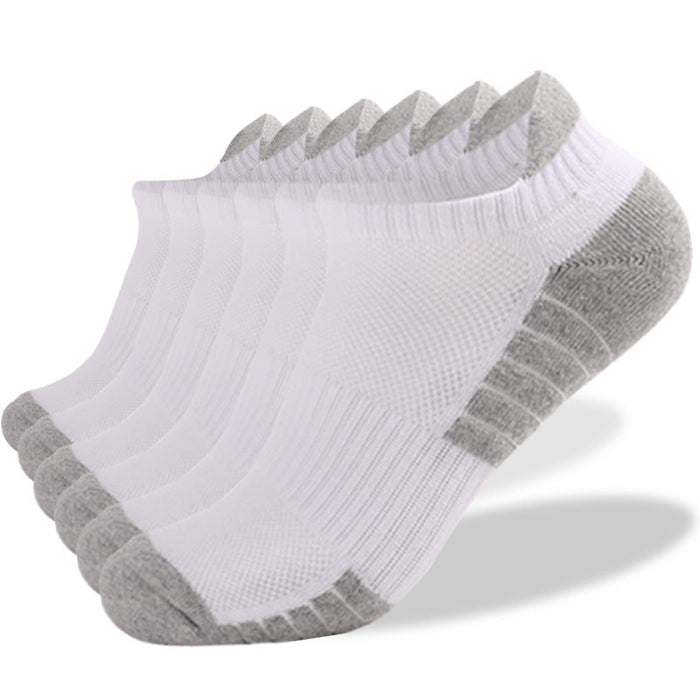 Wholesale Non-slip breathable sports socks JDC-SK-LZL024 Sock 两只狼 6 pairs of white 35-38 Wholesale Jewelry JoyasDeChina Joyas De China