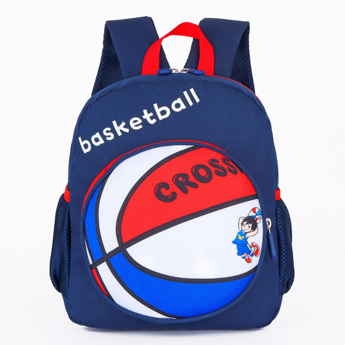Wholesale nylon cute football Student Backpack Bags JDC-BP-MF010 Backpack Bags 满丰 navy blue Wholesale Jewelry JoyasDeChina Joyas De China