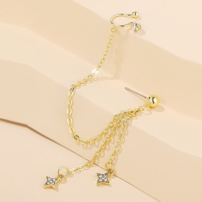 Wholesale octagonal rice word mangxing tassel earrings JDC-ES-ManY004 Earrings 满溢 Wholesale Jewelry JoyasDeChina Joyas De China