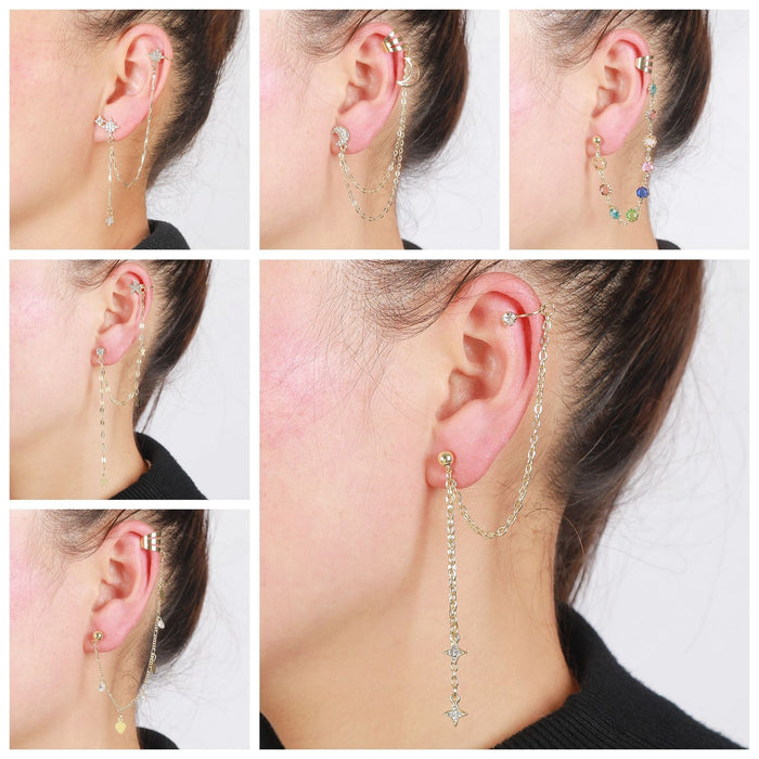 Wholesale octagonal rice word mangxing tassel earrings JDC-ES-ManY004 Earrings 满溢 Wholesale Jewelry JoyasDeChina Joyas De China