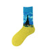 Wholesale Oil Painting Cotton Socks Breathable Men's Socks JDC-SK-Kaf023 Sock 咖范 5 40CM Wholesale Jewelry JoyasDeChina Joyas De China