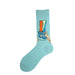 Wholesale Oil Painting Cotton Socks Breathable Men's Socks JDC-SK-Kaf024 Sock 咖范 9 40CM Wholesale Jewelry JoyasDeChina Joyas De China