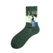 Wholesale Oil Painting Cotton Socks Breathable Men's Socks JDC-SK-Kaf033 Sock 咖范 27 40CM Wholesale Jewelry JoyasDeChina Joyas De China