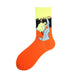 Wholesale Oil Painting Cotton Socks Breathable Men's Socks JDC-SK-Kaf035 Sock 咖范 30 40CM Wholesale Jewelry JoyasDeChina Joyas De China