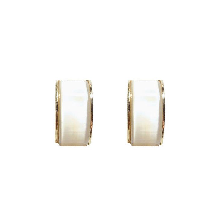 Wholesale opal geometric square diamond earrings JDC-ES-BY192 Earrings 宝钰 Wholesale Jewelry JoyasDeChina Joyas De China