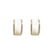 Wholesale opal geometric square diamond earrings JDC-ES-BY192 Earrings 宝钰 Wholesale Jewelry JoyasDeChina Joyas De China