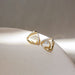 Wholesale opal geometric square diamond earrings JDC-ES-BY192 Earrings 宝钰 Wholesale Jewelry JoyasDeChina Joyas De China