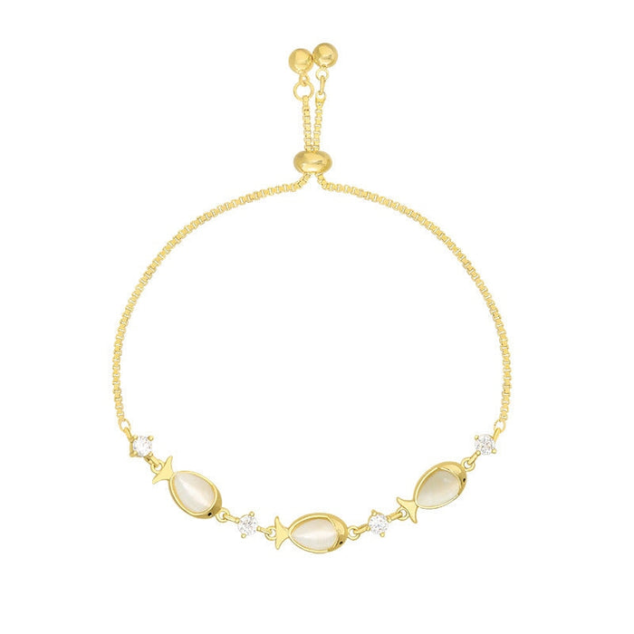 Wholesale opal small fish alloy bracelet JDC-BT-BaoY008 Bracelet 宝钰 Wholesale Jewelry JoyasDeChina Joyas De China