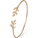 Wholesale open leaf alloy bracelet JDC-BT-RL029 Bracelet 瑞列 golden Wholesale Jewelry JoyasDeChina Joyas De China