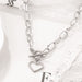 Wholesale OT Buckle Alloy Necklaces JDC-NE-XC227 Necklaces 夏晨 silver Wholesale Jewelry JoyasDeChina Joyas De China