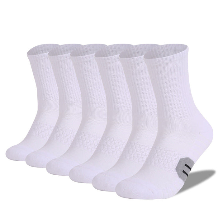 Wholesale Outdoor sports socks JDC-SK-LZL010 Sock 两只狼 6 pairs of white 35-38 Wholesale Jewelry JoyasDeChina Joyas De China
