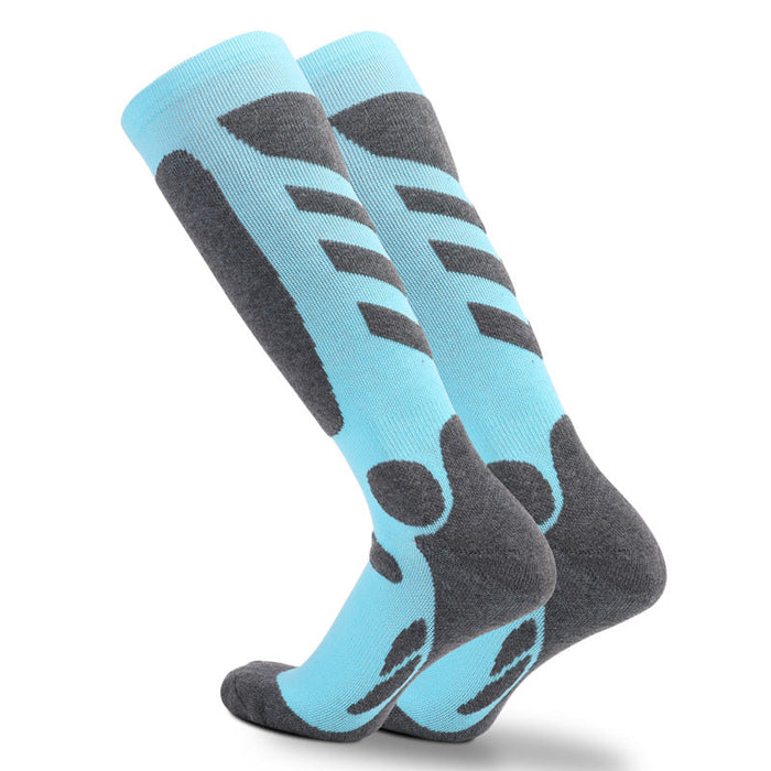 Wholesale Outdoor sports thickened ski socks JDC-SK-LZL029 Sock 两只狼 blue 35-38 Wholesale Jewelry JoyasDeChina Joyas De China
