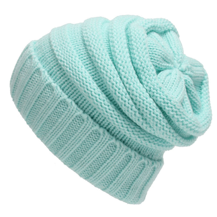 Wholesale Outdoor striped woolen knit hat men and women Chiffon JDC-FH-GE003 Fashionhat 关尔 blue With CC mark Wholesale Jewelry JoyasDeChina Joyas De China