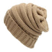 Wholesale Outdoor striped woolen knit hat men and women Chiffon JDC-FH-GE003 Fashionhat 关尔 Brown With CC mark Wholesale Jewelry JoyasDeChina Joyas De China