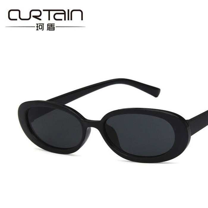 Wholesale oval striped cow color small frame sunglasses JDC-SG-KD135 Sun Glasses 珂盾 Wholesale Jewelry JoyasDeChina Joyas De China