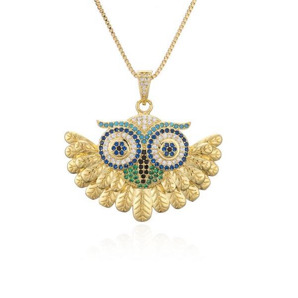 Bulk Jewelry Wholesale Owl necklace JDC-ag110 Wholesale factory from China YIWU China
