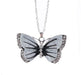 Wholesale Painted Rhinestone Butterfly Alloy Necklace JDC-NE-Saip006 Necklaces 赛蒲 white Wholesale Jewelry JoyasDeChina Joyas De China