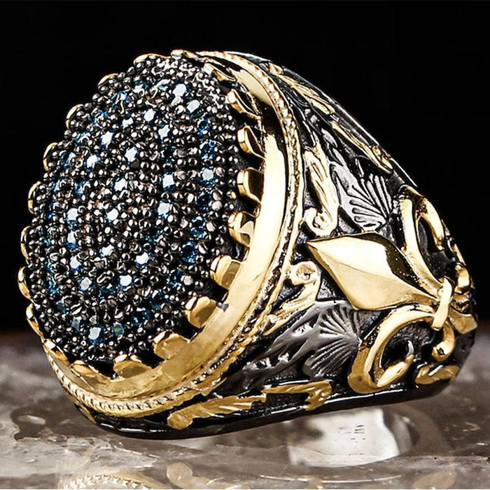 Wholesale pattern men's copper rings JDC-RS-WN108 Rings 薇妮 195 Adjustable opening Wholesale Jewelry JoyasDeChina Joyas De China
